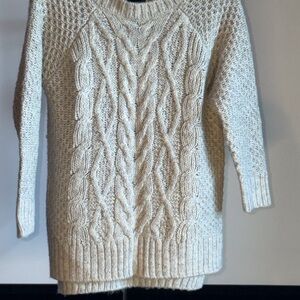 The Limited Cream Cable Knit Sweater